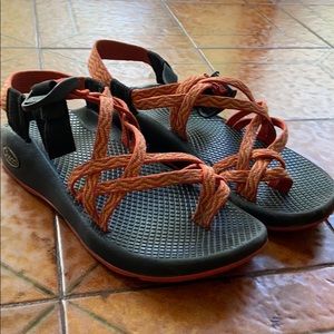 Chaco Double Strap Red Orange